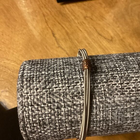 Set of 3 Silvertone Bangle Bracelets - Picture 4 of 4